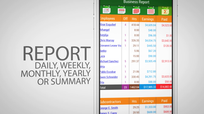 Job reporting app